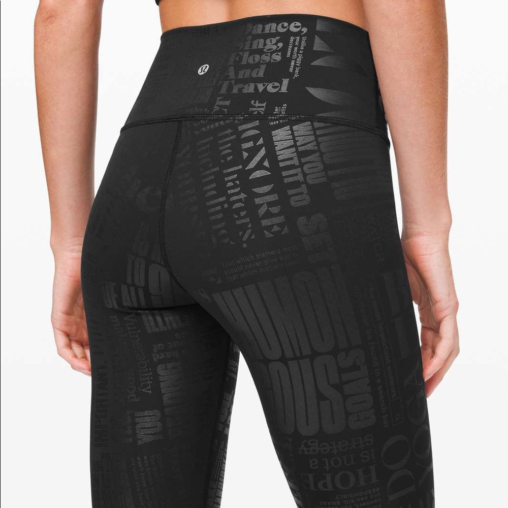 Wunder Under lululemon manifesto leggings